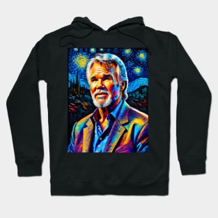 Kenny Rogers in starry night Hoodie